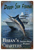 Blue Marlin Topgun Vintage Retro Advert Ads A4 Photo Print