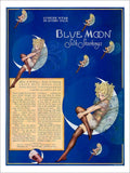 Blue Moon Silk Stockings 1926 Vintage Retro Advert Poster A4 Photo Print