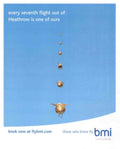 Blue Robins Heathrow Vintage Retro Advert Poster A4 Photo Print
