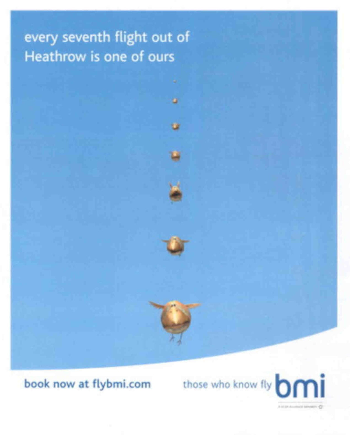 Blue Robins Heathrow Vintage Retro Advert Poster A4 Photo Print