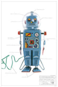 Blue Robot Toy 1 Vintage Retro Advert Ads A4 Photo Print