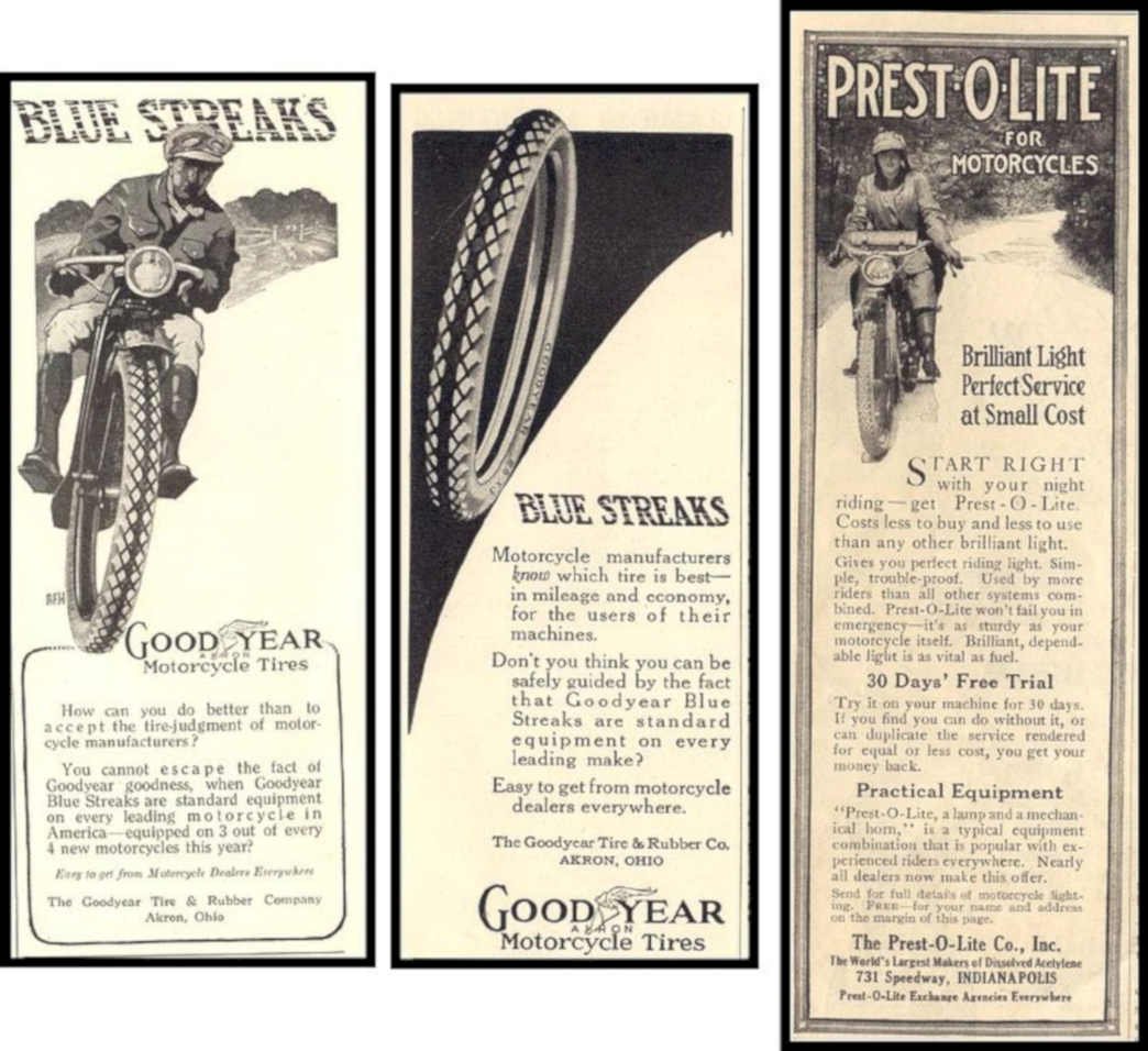 Blue Streaks Tires 2 Vintage Retro Advert Ads A4 Photo Print