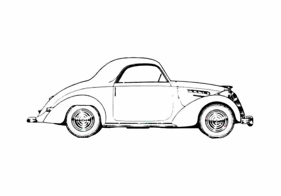 Blueprint 1200 Coupe 1949 A4 Photo Print
