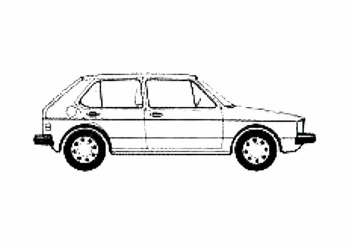 Blueprint 17) 5 door Hatchback 1982 A4 Photo Print