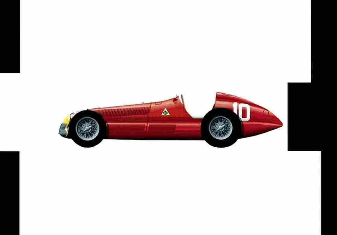 Blueprint 1950 Alfa Romeo 158 f1 01 A4 Photo Print