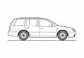 Blueprint 1J) Variant Wagon 2000 A4 Photo Print