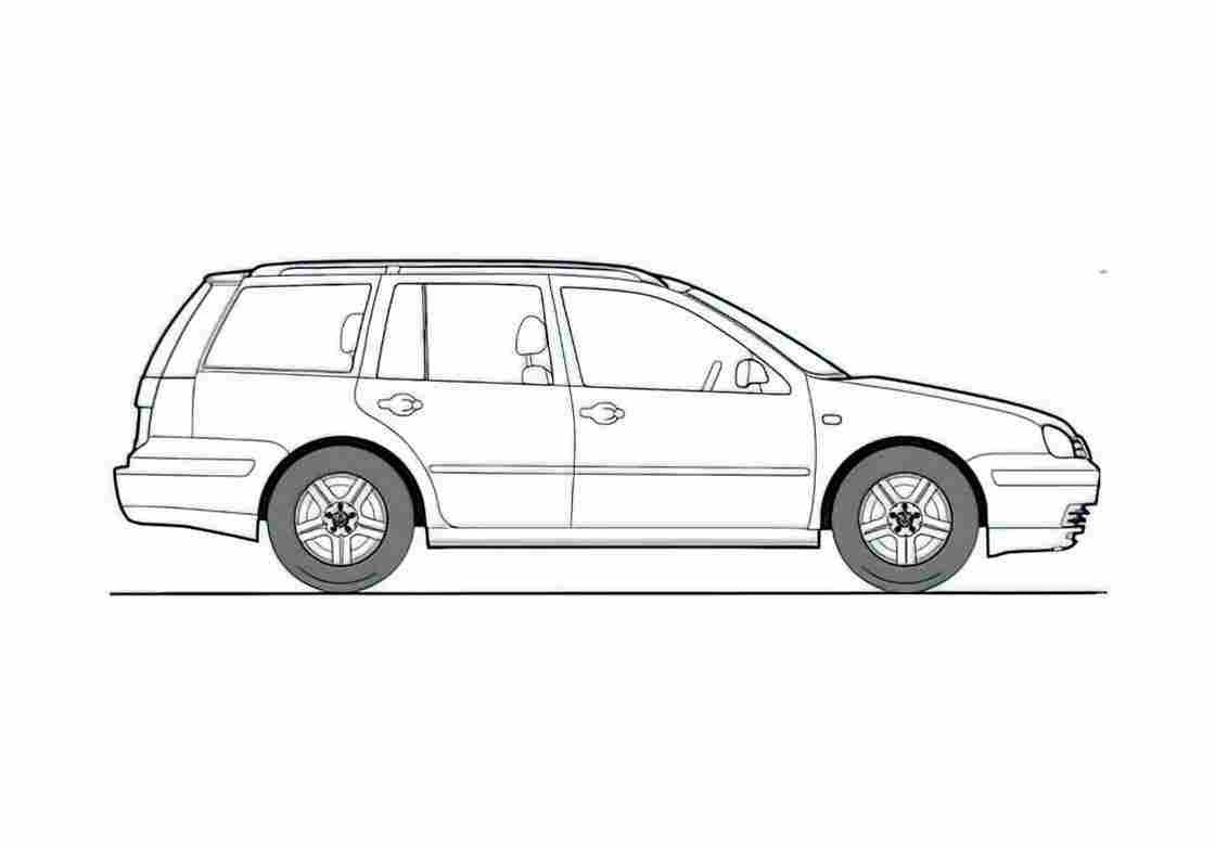 Blueprint 1J) Variant Wagon 2000 A4 Photo Print