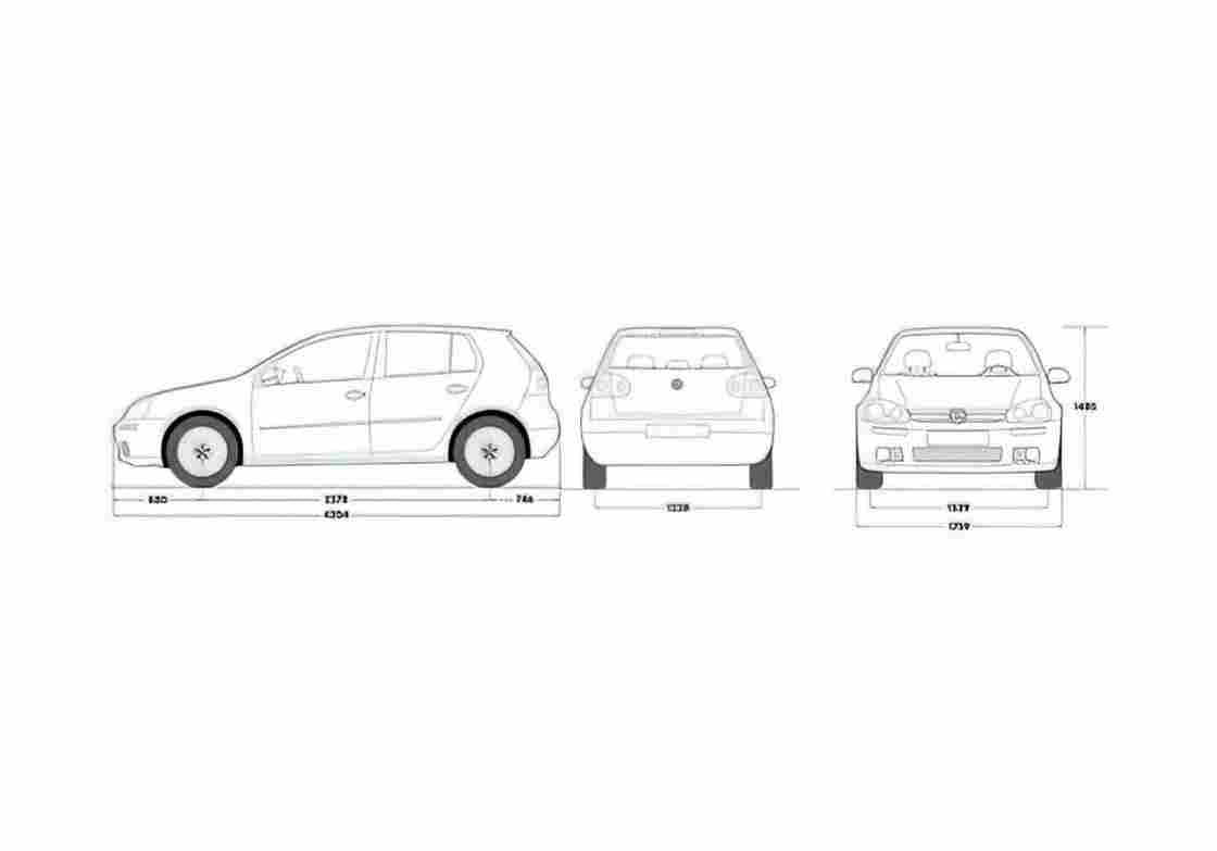 Blueprint 1K) 5 door Hatchback 2006 A4 Photo Print