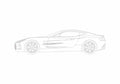 Blueprint 2009 Aston Martin One 77 Coupe 01 A4 Photo Print