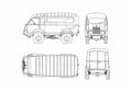 Blueprint 2087 Galion Van 1953 A4 Photo Print