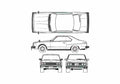 Blueprint 240K 2000GT ES C210 Coupe 1977 A4 Photo Print