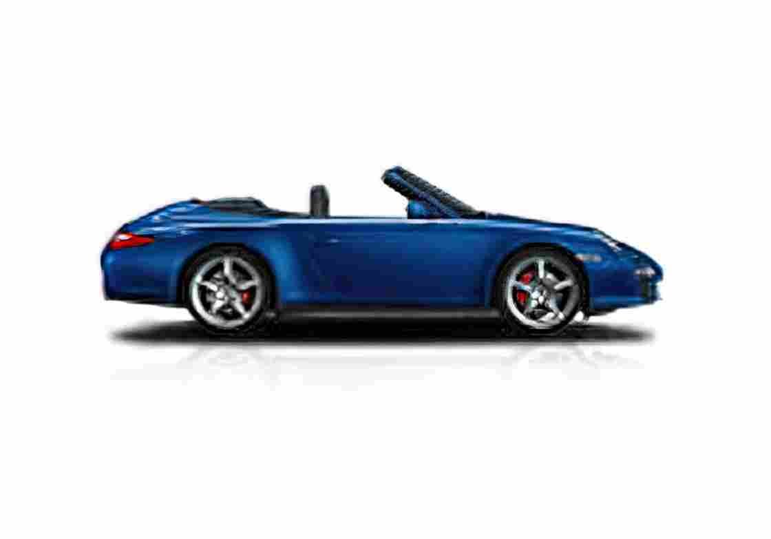 Blueprint 2) Carrera 4S Cabriolet 2009 A4 Photo Print