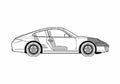 Blueprint 2) Carrera Coupe 2008 A4 Photo Print