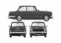 Blueprint 60 Sedan 1971 A4 Photo Print