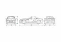 Blueprint 7 Cabriolet 1998 A4 Photo Print