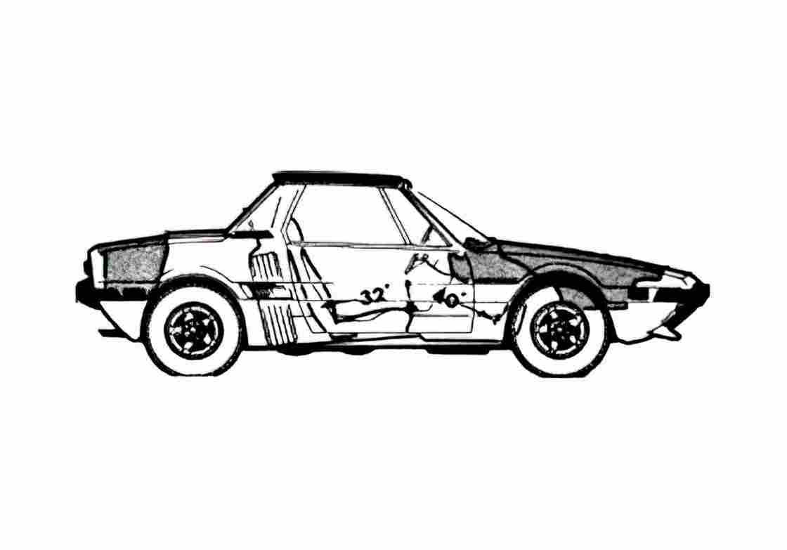 Blueprint 9 Coupe 1977 A4 Photo Print