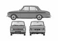 Blueprint 90 Sedan 1963 A4 Photo Print