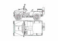 Blueprint AMC M422 Mighty Mite 01 A4 Photo Print