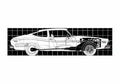 Blueprint AMC Matador X 1970) 01 A4 Photo Print