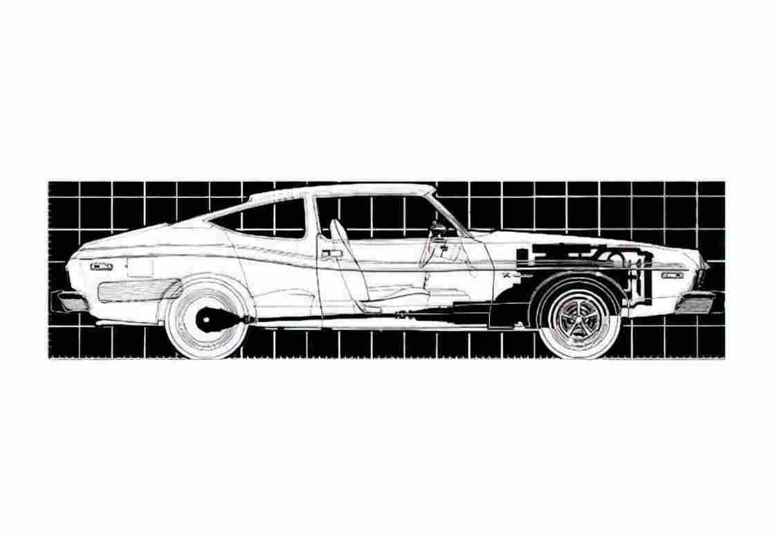 Blueprint AMC Matador X 1970) 01 A4 Photo Print