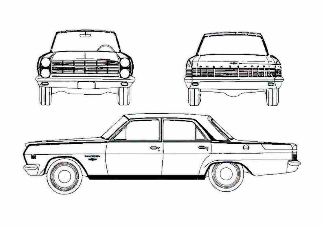 Blueprint AMC Rambler Ambassador 990 01 A4 Photo Print