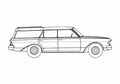 Blueprint AMC Rambler Ambassador Station Wagon 1963) 01 A4 Photo Print