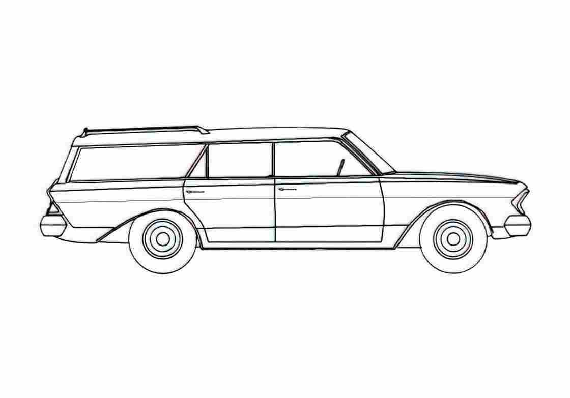 Blueprint AMC Rambler Ambassador Station Wagon 1963) 01 A4 Photo Print