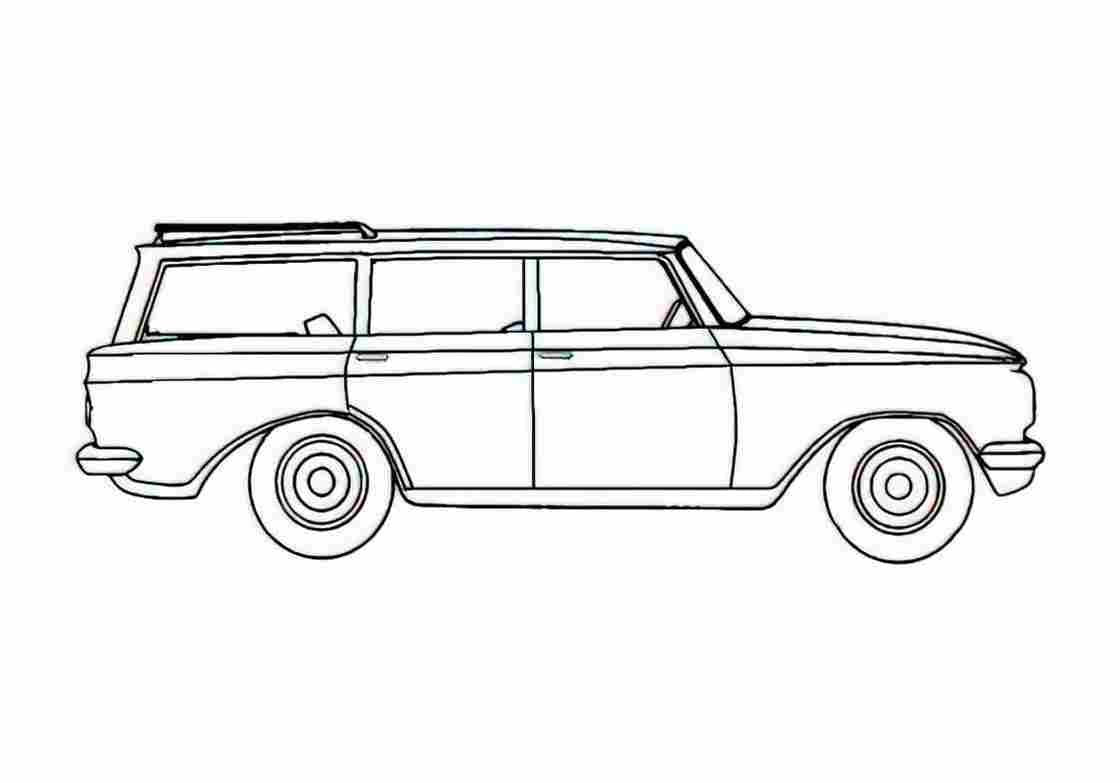 Blueprint AMC Rambler American 440 4 Door Station Wagon 1963) 01 A4 Photo Print
