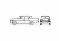 Blueprint AMC Rambler Classic 4 Door Sedan 1961) 01 A4 Photo Print