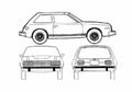 Blueprint AMC Spirit 1980) 01 A4 Photo Print