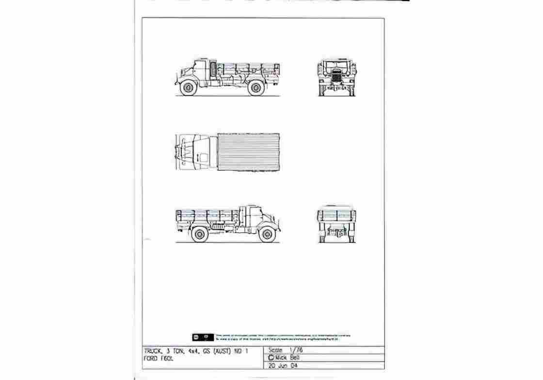 Blueprint AUS11 A4 Photo Print