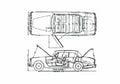 Blueprint Alvis TD21 1962 01 A4 Photo Print