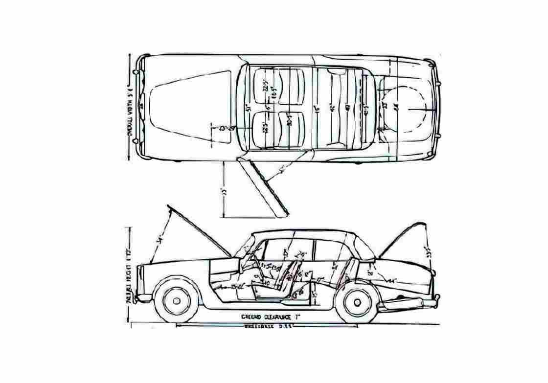 Blueprint Alvis TD21 1962 01 A4 Photo Print