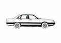 Blueprint Audi 100 C3 Sedan 1986 A4 Photo Print