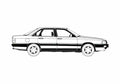 Blueprint Audi 200 C3 Sedan 1986 A4 Photo Print