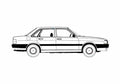 Blueprint Audi 80 B2 4 door Sedan 1985 A4 Photo Print