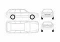 Blueprint Audi 80 B3 Avant Wagon 1987 A4 Photo Print