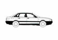 Blueprint Audi 80 B3 Sedan 1987 A4 Photo Print