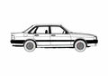 Blueprint Audi 80 GTE 4 door Sedan 1986 A4 Photo Print