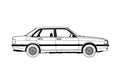 Blueprint Audi 90 B2 Sedan 1986 A4 Photo Print