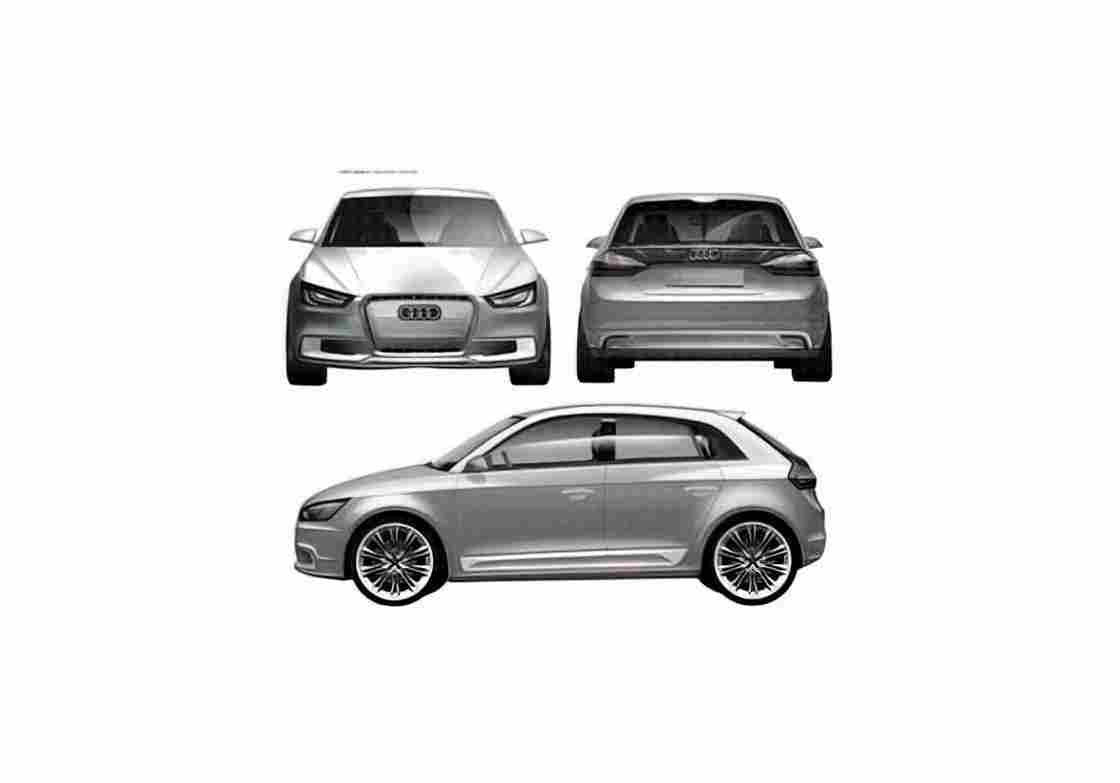 Blueprint Audi A1 Sprotback Concept Hatchback 2009 01 A4 Photo Print