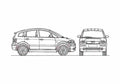 Blueprint Audi A2 Hatchback 2000 A4 Photo Print