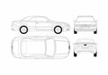 Blueprint Audi A4 B6 Typ 8H) Cabriolet 2008 A4 Photo Print