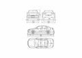 Blueprint Audi A4 B7 Typ 8E) Limousine Sedan 2006 A4 Photo Print