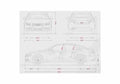 Blueprint Audi A4 B8 Typ 8K) Sedan 2009 A4 Photo Print