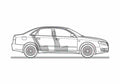 Blueprint Audi A4 Typ 8E) 2.0 TDI Sedan 2006 A4 Photo Print