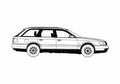 Blueprint Audi A6 C4 Avant Wagon 1995 A4 Photo Print