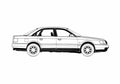 Blueprint Audi A6 C4 Sedan 1995 A4 Photo Print