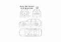 Blueprint Audi A6 C5 Quattro Avant Wagon 1996 A4 Photo Print