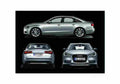 Blueprint Audi A6 Hybrid Sedan 2011 A4 Photo Print